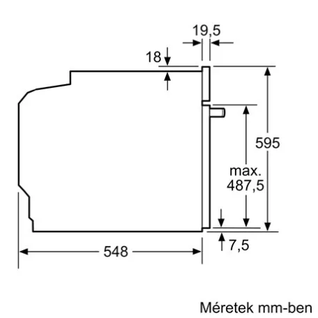 Bosch SÜTŐ BEÉPÍTHETŐ HBG7321B1
