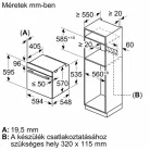 Bosch SÜTŐ BEÉPÍTHETŐ GŐZ FUNKCIÓVAL HQA534BB3