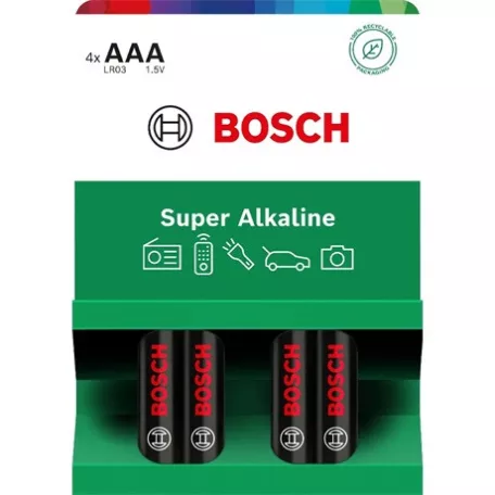 Bosch ELEM SUPER ALKLALINE AAA 4-BLISZTER LR03SA4B/00
