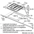 Bosch FŐZŐLAP BEÉPÍTHETŐ GÁZ PGH6B5K60