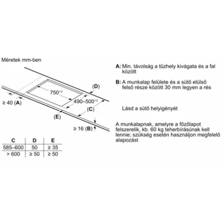Bosch FŐZŐLAP BEÉPÍTHETŐ INDUKCIÓS 80 CM PVS831HC1E