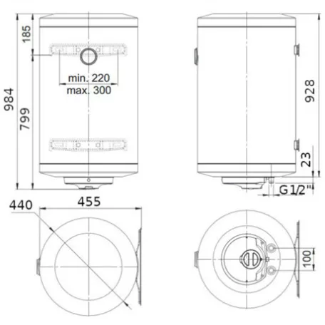Bosch FORRÓVÍZTÁROLÓ TR1000T 100 CB BAL