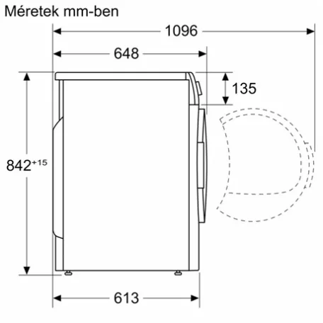 Bosch SZÁRÍTÓGÉP HŐSZIVATTYÚS WTH83256BY