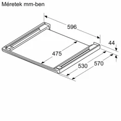 Bosch ÖSSZEKÖTŐ KERET KIHÚZHATÓ POLCCAL WTZ27500