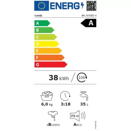Candy MOSÓGÉP ELÖLTÖLTŐS BR 26SSB5-S
