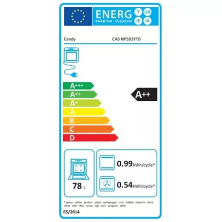 Candy SÜTŐ BEÉPÍTHETŐ ELEKTROMOS CA6 NP5B3YTB