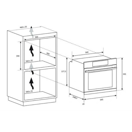 Candy SÜTŐ BEÉPÍTHETŐ ELEKTROMOS F ACDI Z600 L