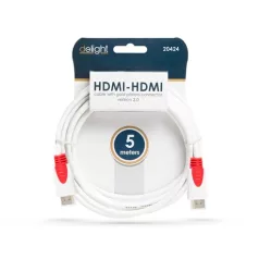 Delight HDMI KABEL HDMI-HDMI 5M 3D 1.4 20424