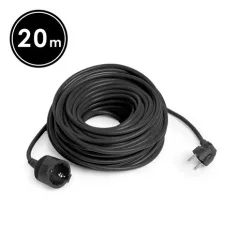   Delight LENGŐ HOSSZABBÍTÓ FEKETE - 3 X 1,5 MM2 - 20 M 20502BK