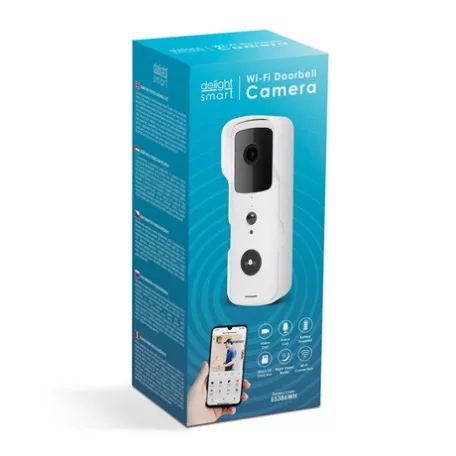 Delight Smart SMART WI-FI-S VIDEÓ KAPUTELEFON SZETT AKKUMULÁTOROS FHD 55386WH