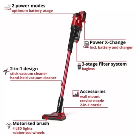 Einhell AKKUS ÁLLÓ PORSZÍVÓ 1X4,0AH AKKUMULÁTORRAL TE-SV 18 LI (1X4,0AH)