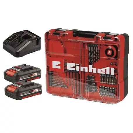 Einhell AKKUS ÜTVEFÚRÓ-CSAVAROZÓ SZETT TE-CD 18/2 LI-I +64 (2X2,0 AH)