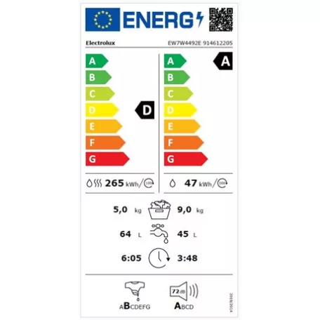 Electrolux MOSÓ-SZÁRÍTÓGÉP GŐZ FUNKCIÓVAL EW7W4492E