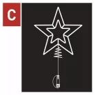 Emos CSILLAG CSÚCSDÍSZ 30LED D1ZW01