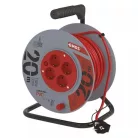Emos KÁBELDOB 20 M / 4 ALJZAT / PIROS / PVC / 230 V / 1 MM2 P09220