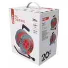 Emos KÁBELDOB 20 M / 4 ALJZAT / PIROS / PVC / 230 V / 1 MM2 P09220