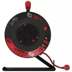   Emos KÁBELDOB 50 M / 4 ALJZAT / PIROS / PVC / 230 V / 1,5 MM2 P092501