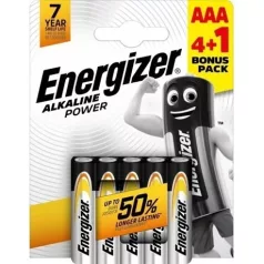 Energizer ELEM POWER ALKÁLI AAA 4 + 1 EPAAAB4+1