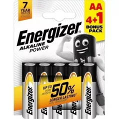 Energizer ELEM POWER ALKÁLI AA 4 + 1 EPAAB4+1