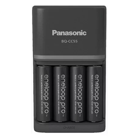 eneloop AKKUMULÁTOR GYORSTÖLTŐ 4DB 2500MAH AA AKKUMULÁTORRAL K-KJ55HCD40E