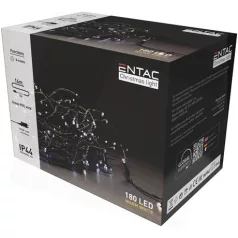 Entac KARÁCSONYI FÜZÉR IP44 180 LED 3400K ECL-180-WW