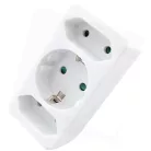 Entac HÁLÓZATI ADAPTER 3 ALJZAT (1 FÖLDELT, 2 EURO) EPAG-1EE2E