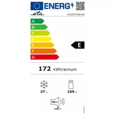 Eta HŰTŐ FELÜLFAGYASZTÓS 254790010E