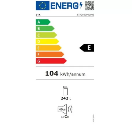 Eta HŰTŐ EGYAJTÓS 242 L 142,6 CM 285090000E