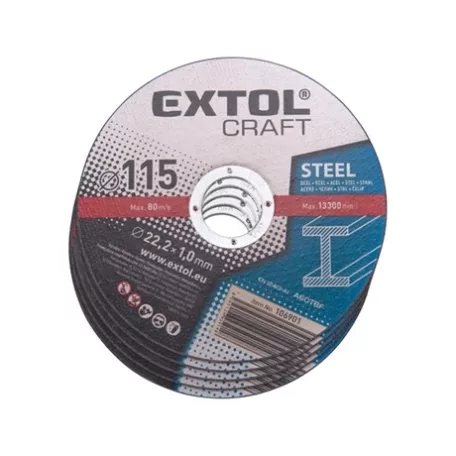 Extol Craft VÁGÓKORONG ACÉLHOZ, 115X1,0X22,2MM 106901