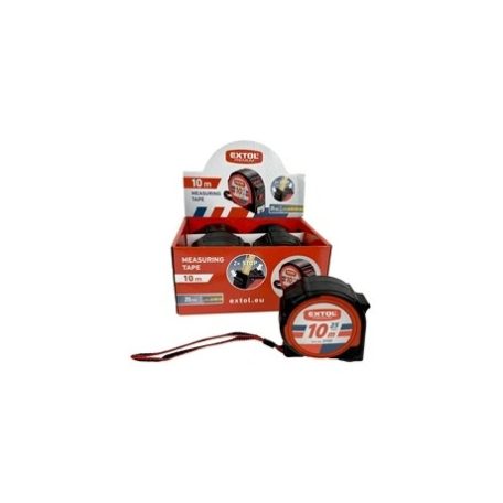 Extol Premium MÉRŐSZALAG, GUMÍROZOTT, 2 STOPPOS, 10MX25MM 3159