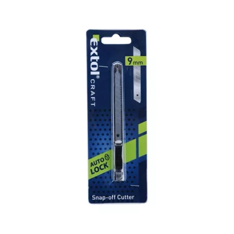 Extol Craft TAPÉTAVÁGÓ KÉS, 9MM, INOX FÉMHÁZAS, AUTO-LOCK 80043