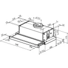 Faber PÁRAELSZÍVÓ BEÉPÍTHETŐ FLEXA NG GLASS LUX BK A60