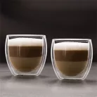 Family ÜVEGPOHÁR DUPLAFALÚ CAPPUCCINO 250 ML 2 DB 57176J
