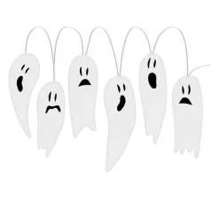   Family Halloween HALLOWEEN-I LED ABLAKDEKOR, SZELLEM  85 CM 58186A