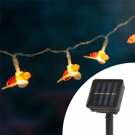 Family Decor SZOLÁR LED FÉNYFÜZÉR MÉHECSKÉS 58220