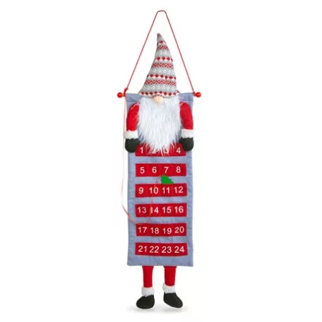 Family Christmas FALI ADVENTI NAPTÁR TEXTIL, 100 X 28 CM 58964