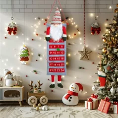   Family Christmas FALI ADVENTI NAPTÁR TEXTIL, 100 X 28 CM 58964