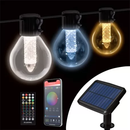 Garden of Eden SMART SZOLÁR FÉNYFÜZÉR BLUETOOTH 11743