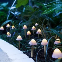   Garden of Eden LED-ES SZOLÁR LÁMPA - 12 DB MINI GOMBA 11243