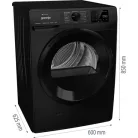 Gorenje SZÁRÍTÓGÉP HŐSZIVATTYÚS DPNE82GNLWIFI/B