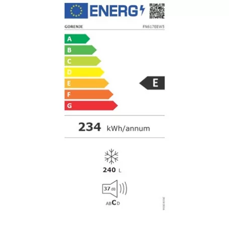 Gorenje FAGYASZTÓSZEKRÉNY 7 REKESZ, 240 L, NO FROST FN617EEW5
