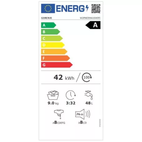 Gorenje MOSÓGÉP ELÖLTÖLTŐS W2PNEI94A1SWIFI