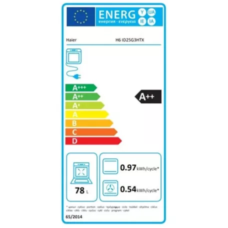 Haier SÜTŐ BEÉPÍTHETŐ ELEKTROMOS H6 ID25G3HTX