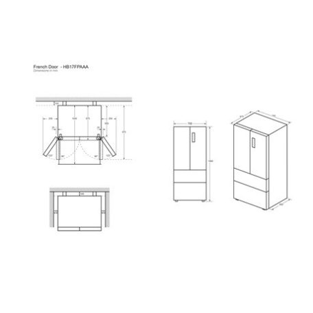 Haier HŰTŐ SIDE BY SIDE HB17FPAAA