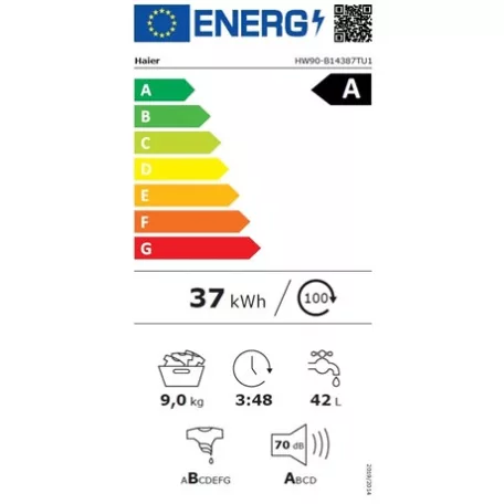 Haier MOSÓGÉP ELÖLTÖLTŐS HW90-B14387TU1-S