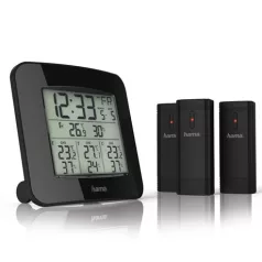   Hama IDŐJÁRÁS ÁLLOMÁS, EWS-TRIO, 3 KÜLSŐ ÉRZÉKELŐ, ÚJ 00186311