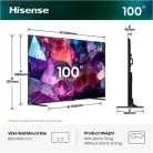 Hisense TV 100" 4K UHD SMART QLED 100E7SPRO