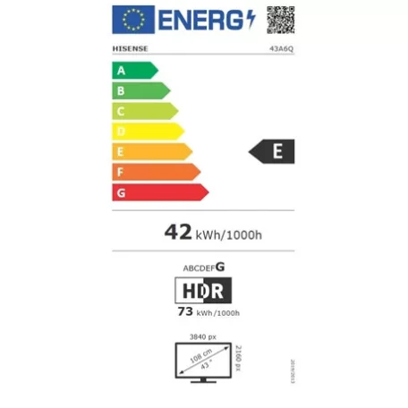 Hisense UHD SMART LED TV 43A6Q