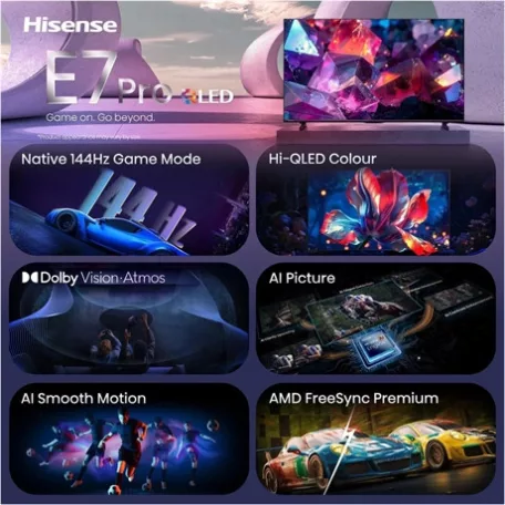 Hisense TV 50" 4K UHD SMART QLED 50E7SPRO