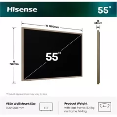 Hisense TV 55" 4K UHD LIFESTYLE QLED 55S7S